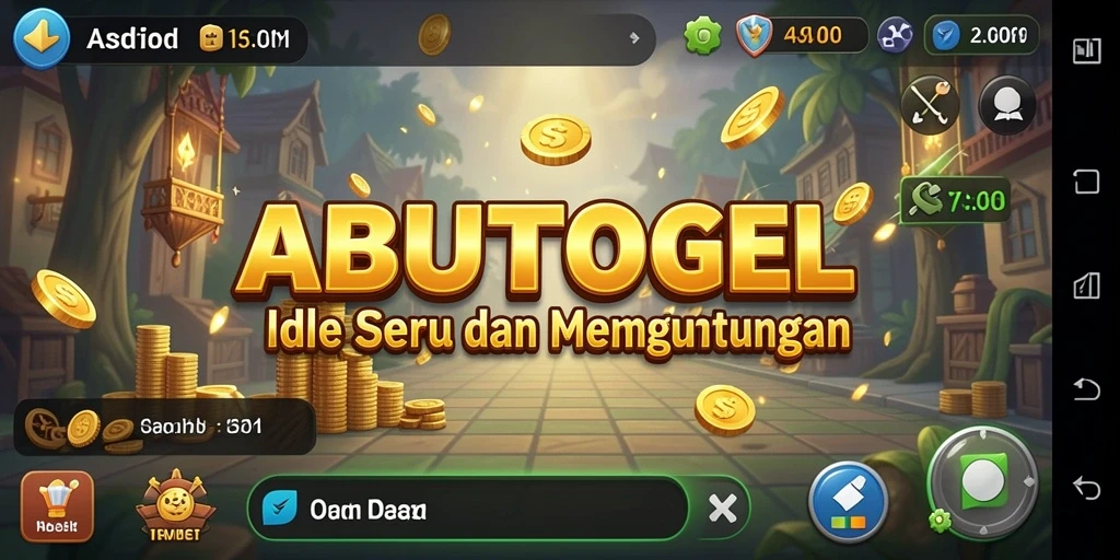 Screenshot utama ABUTOGEL menampilkan pengalaman gameplay Idle yang memikat.