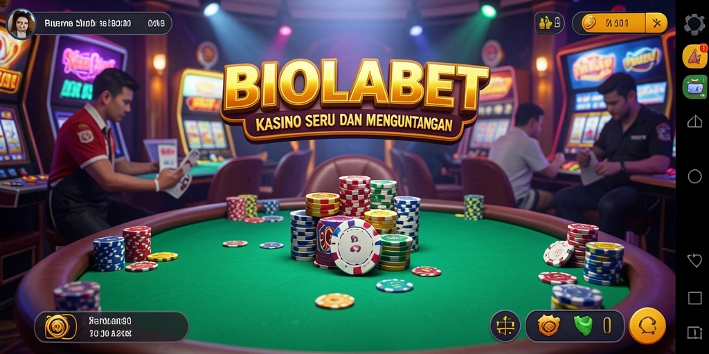 Tampilan utama screenshot BIOLABET menampilkan permainan Kasino yang seru dan menarik.