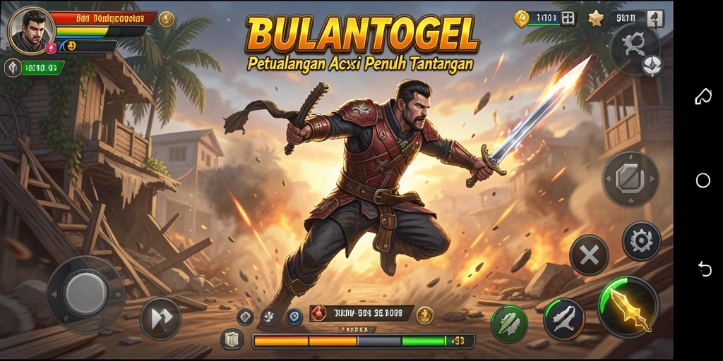 Tampilan gameplay BULANTOGEL yang mendebarkan dan penuh aksi.