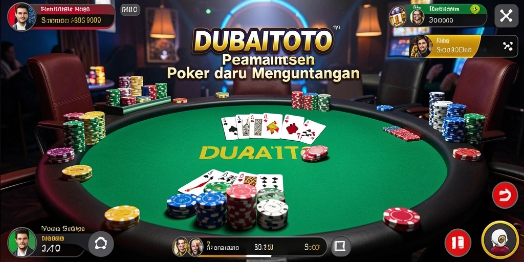 Tampilan gameplay seru di DUBAITOTO dengan pemain nyata.