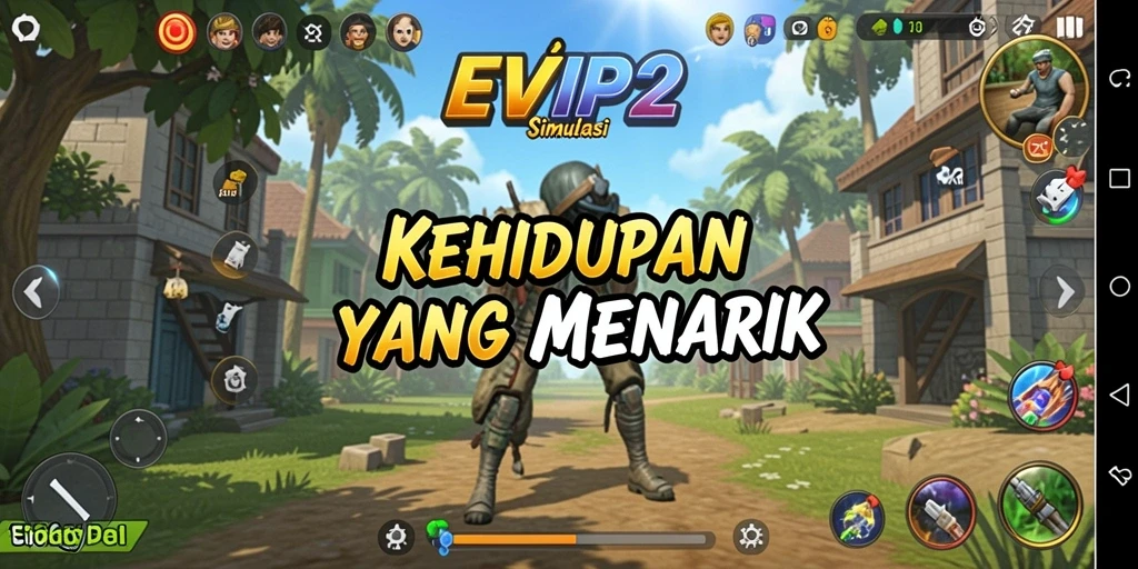 Tangkapan layar EVIP2 menampilkan gameplay simulasi yang menarik dan interaktif.