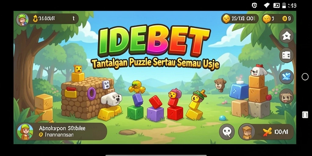 Tampilan gameplay seru IDEBET dengan beragam tantangan puzzle.