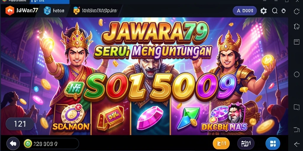 Tampilan gameplay seru di JAWARA79 dengan fitur slot menarik.