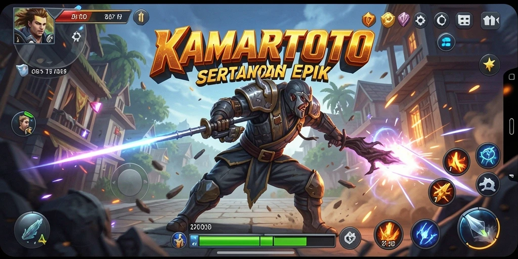 Tampilan gameplay KAMARTOTO yang mendebarkan dan penuh aksi.