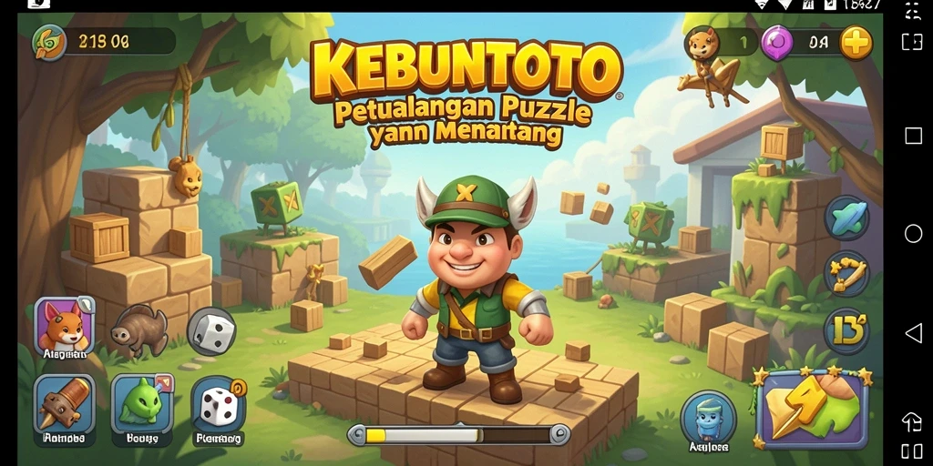 Gameplay KEBUNTOTO yang menarik dan penuh tantangan teka-teki.