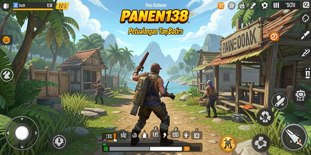 Tampilan gameplay <strong>PANEN138</strong> di dunia terbuka yang memukau.