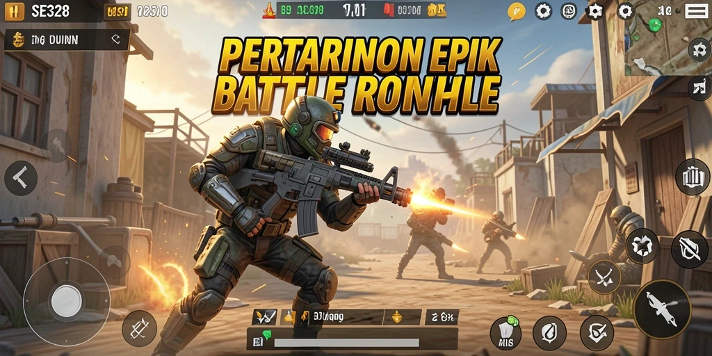 Tangkapan layar gameplay SE328 yang intens dan seru di medan pertempuran.
