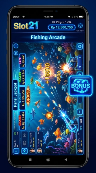 Tampilan antarmuka utama slot21 yang mudah digunakan.
